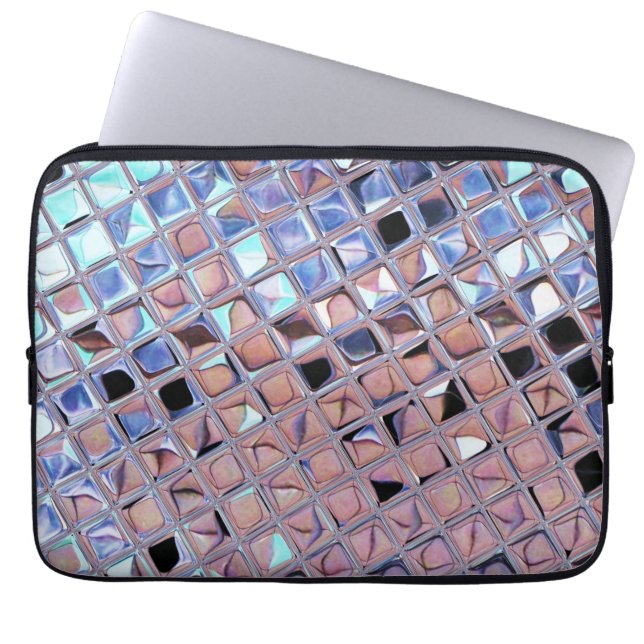 Groovy Disco Ball Mirror Ball Laptopschutzhülle (Vorderseite)