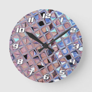Groovy Disco Ball Mirror Ball Runde Wanduhr