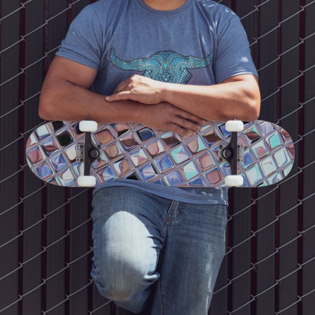 Groovy Disco Ball Mirror Ball Skateboard (Außenbereich 3)