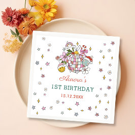 Groovy Disco Ball Weihnachten Geburtstagsparty Nap Serviette