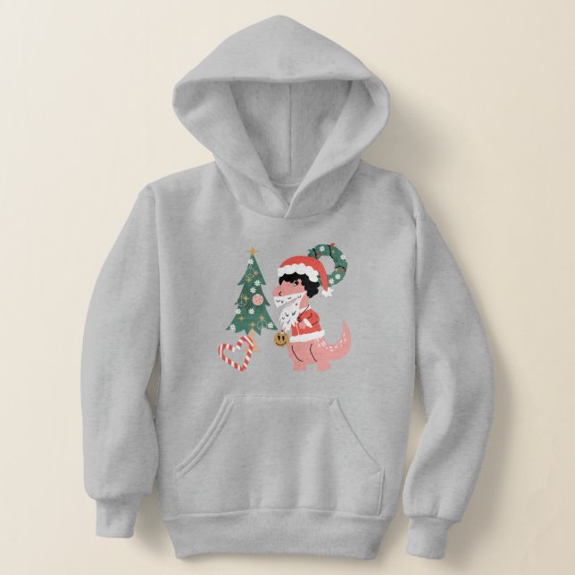  groovy disco christmas tree dinosaur  hoodie (Ablage )