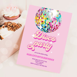 Groovy Disco Party Retro 70er Disco Einladung