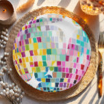Groovy Disco Party Retro 70er Disco Pappteller<br><div class="desc">Das Party ist im Disco-Stil dekoriert und lädt zum Verweilen ein.</div>