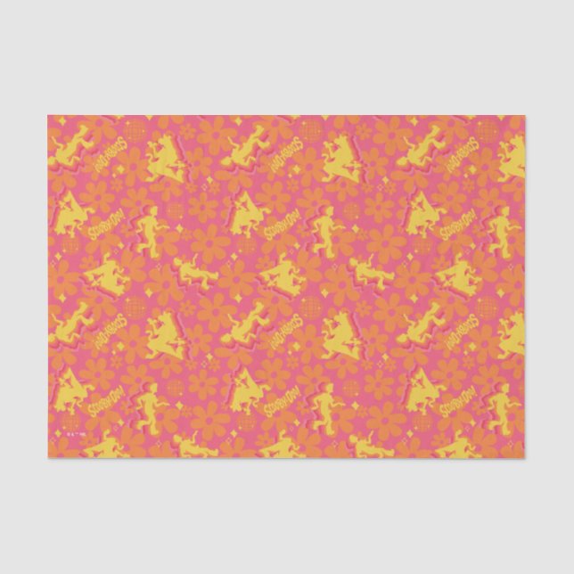 Groovy Disco Scooby-Doo Muster Seidenpapier (Vorderseite)