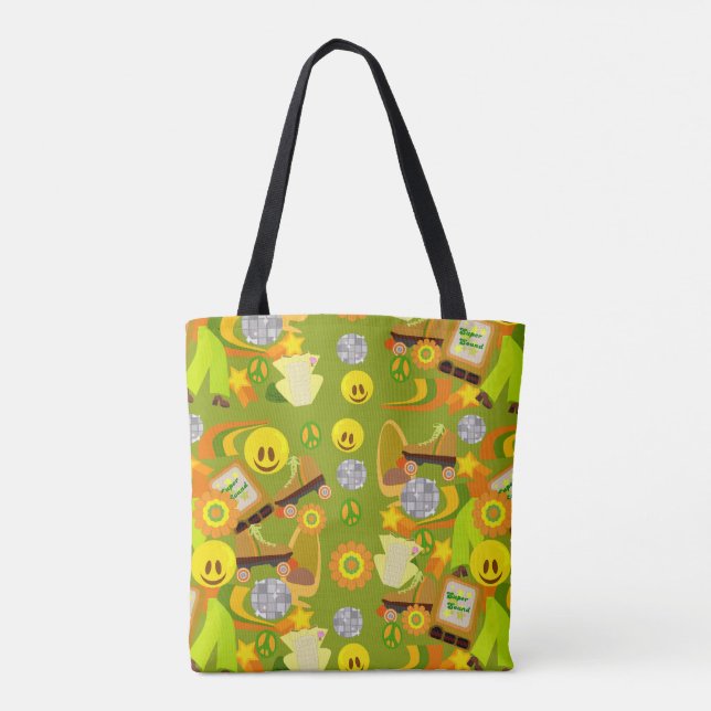 Groovy Disco Seventies Tasche (Rückseite)