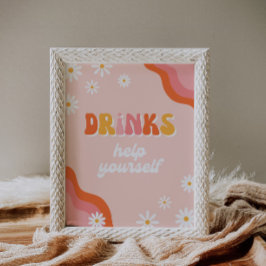 Groovy Drinks Party Sign | Groovy Sign