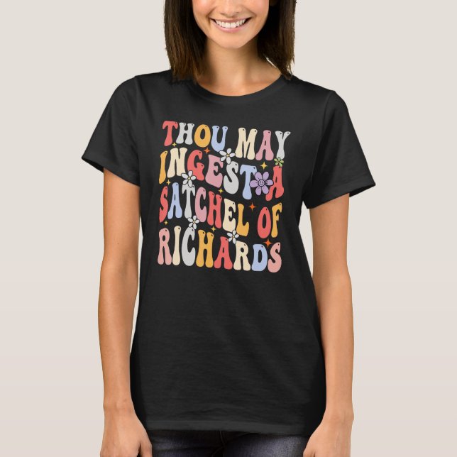 Groovy du kannst ein Satchel von Richards nehmen T-Shirt (Vorderseite)