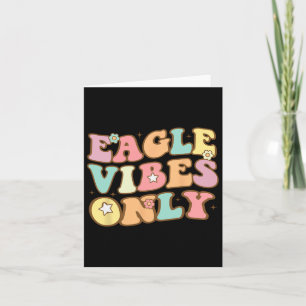 Groovy Eagle School Sports Fan Team Spirit Footbal Karte