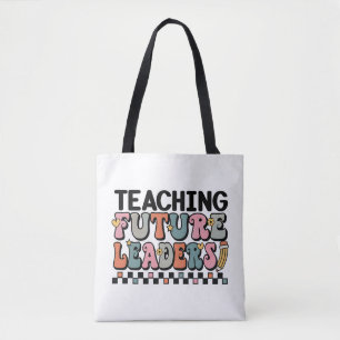 Groovy Earth Tones Teacher Quote Art Tasche