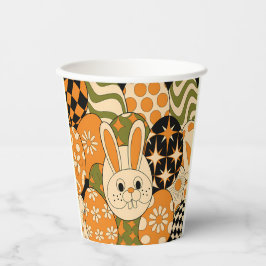 Groovy Easter Bunny Party Paper Cups Pappbecher