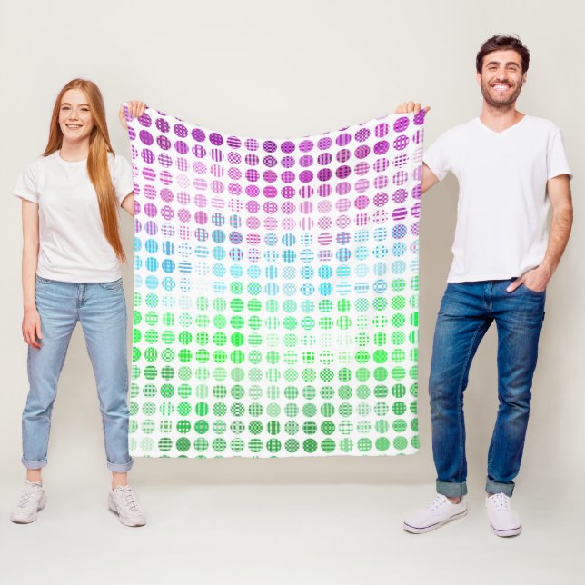 Groovy Eclectic Boho Abstract Toric Pride-Flagge Fleecedecke (Beispiel)