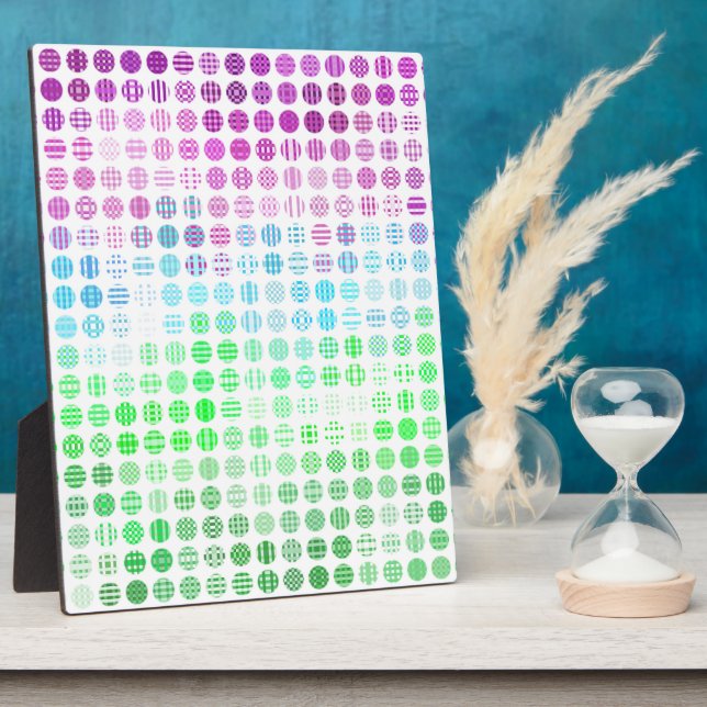 Groovy Eclectic Boho Abstract Toric Pride-Flagge Fotoplatte (Seite)