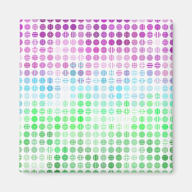 Groovy Eclectic Boho Abstract Toric Pride-Flagge Magnet (Vorne)
