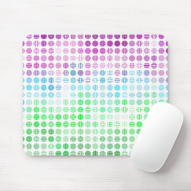 Groovy Eclectic Boho Abstract Toric Pride-Flagge Mousepad (Mit Mouse)