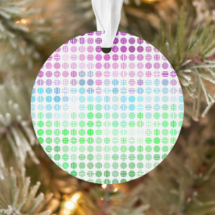 Groovy Eclectic Boho Abstract Toric Pride-Flagge Ornament