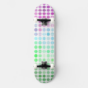 Groovy Eclectic Boho Abstract Toric Pride-Flagge Skateboard