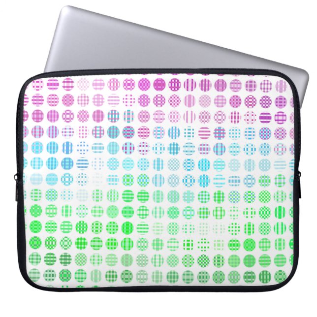 Groovy Eclectic Boho Abstrakt Toric Prilag Flag Laptopschutzhülle (Vorderseite)
