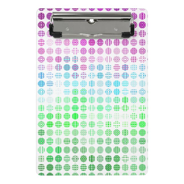 Groovy Eclectic Boho Abstrakt Toric Prilag Flag Mini Klemmbrett (Vorderseite)