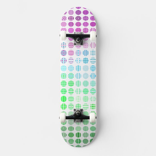 Groovy Eclectic Boho Abstrakt Toric Prilag Flag Skateboard (Vorderseite)