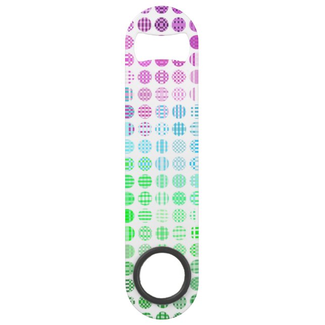 Groovy Eclectic Boho Abstrakt Toric Prilag Flag Speed Flaschenöffner (Vorderseite)