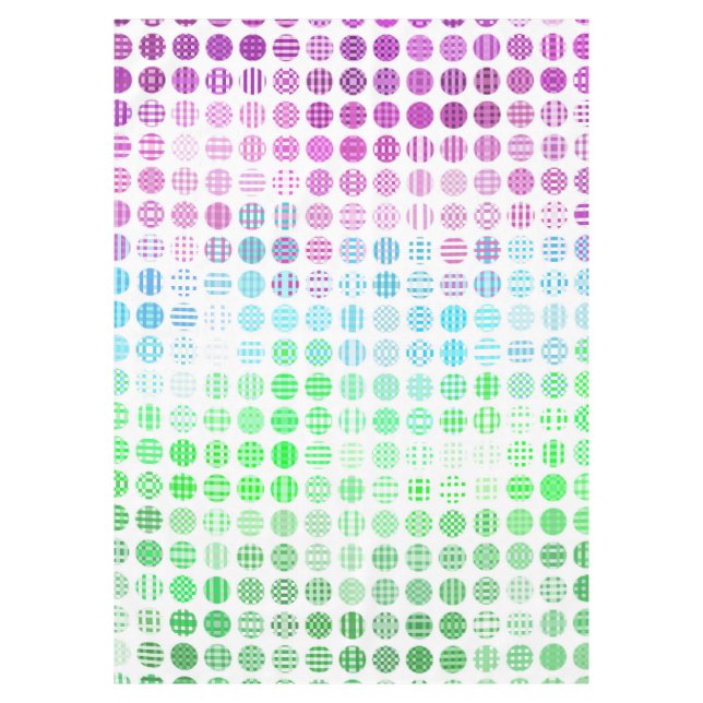 Groovy Eclectic Boho Abstrakt Toric Prilag Flag Tischdecke (Vorderseite)