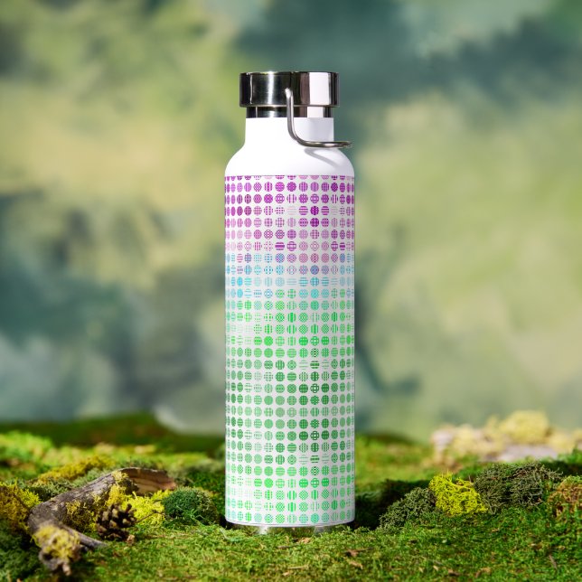 Groovy Eclectic Boho Abstrakt Toric Prilag Flag Trinkflasche (Außenbereich)