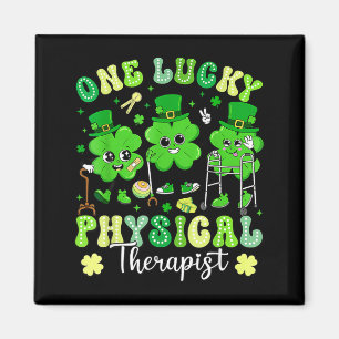 Groovy einer glücklichen Physiotherapeutin St. Pat Magnet