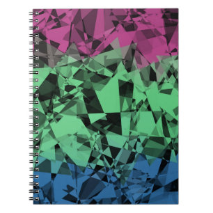 Groovy Eklektische Retro Trippy Polysexual Stolzfl Notizblock