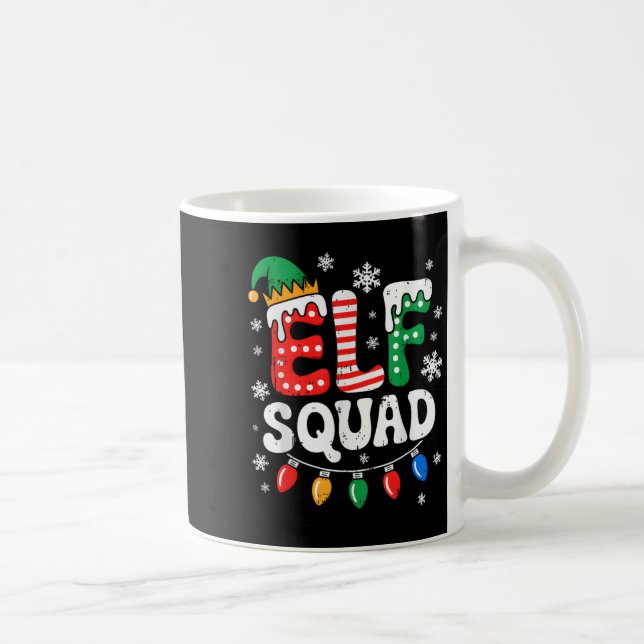 Groovy Elf Squad Elf Familie Weihnachten Matching  Kaffeetasse (Rechts)