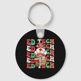 Groovy Emergency Room Nurse Christmas Gnome Ed Tec Schlüsselanhänger