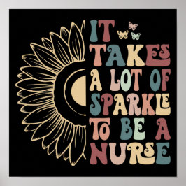 Groovy es braucht viel Sparkle, um eine Krankensch Poster