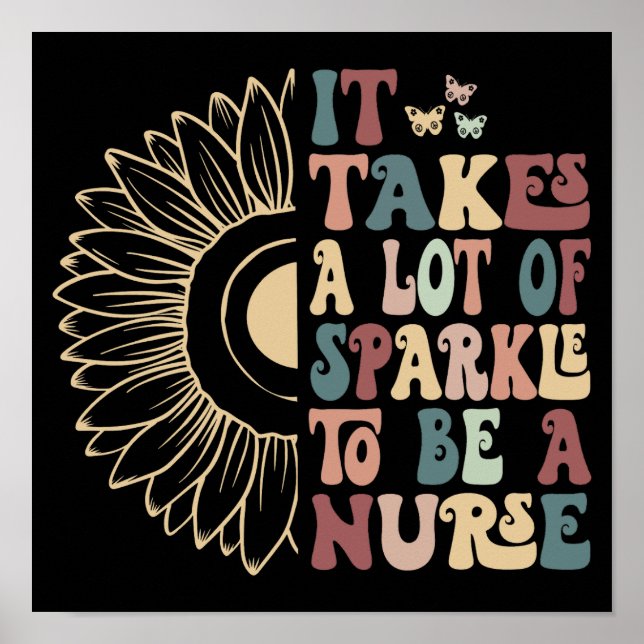 Groovy es braucht viel Sparkle, um eine Krankensch Poster (Vorne)