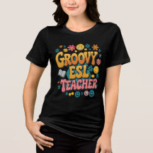 Groovy ESL Teacher - Retro Multicultural Bilingual