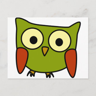 Groovy Eule Postkarte
