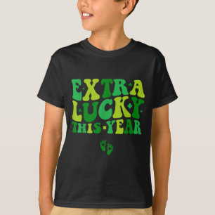 Groovy Extra Glück Dieses Jahr Irische Schwangersc T-Shirt