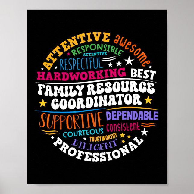 Groovy Family Resource Coordinator Appreciation  Poster (Vorne)