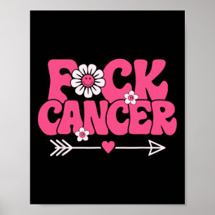 Groovy Fck Cancer Poster