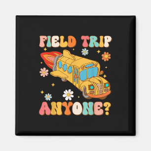 Groovy Field Trip Jedermann Schulbusfahrer gelb Magnet