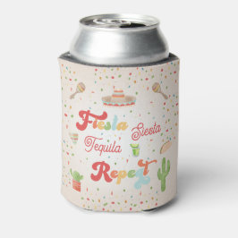 Groovy Fiesta Siesta Tequila Repeat Bachelorette Dosenkühler