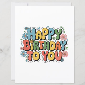 Groovy Floral Geburtstag
