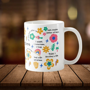 Groovy Floral Krankenschwester Retro RN Abschlussg Kaffeetasse