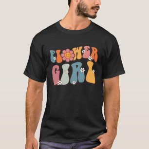 Groovy Flower Girl Retro Niedliche Blume Mädchen K T-Shirt