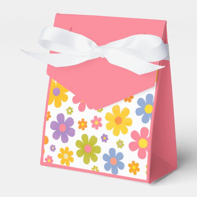 Groovy Flower Power Geschenkschachtel (Vorderseite)