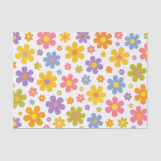 Groovy Flower Power Seidenpapier