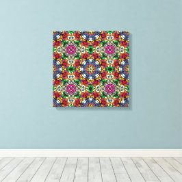 Groovy Funky Flower Power Leinwanddruck