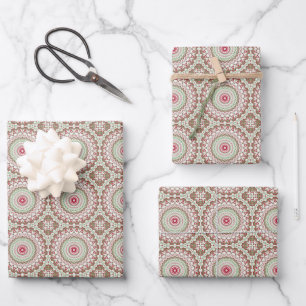 Groovy Funky Gefärbte Krawatte Christmas Boho Hipp Geschenkpapier Set