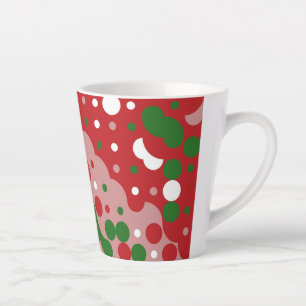 Groovy Funky Mod Retro Weihnachtsmuster Milchtasse
