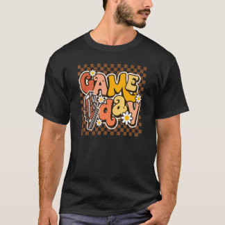 Groovy Game Day Football Saison Männer Mannschaft T-Shirt