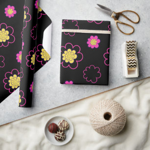 Groovy Gänseblümchen. Geschenkpapier
