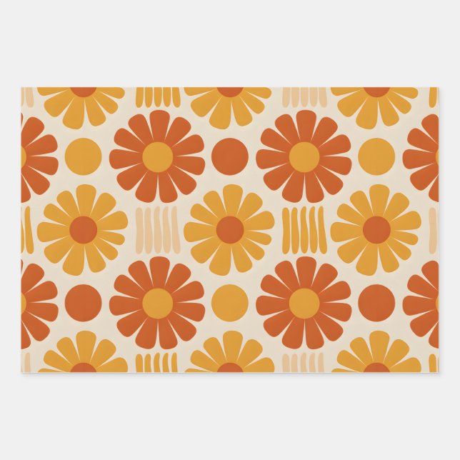 Groovy Garden  Geschenkpapier Set (Vorderseite)